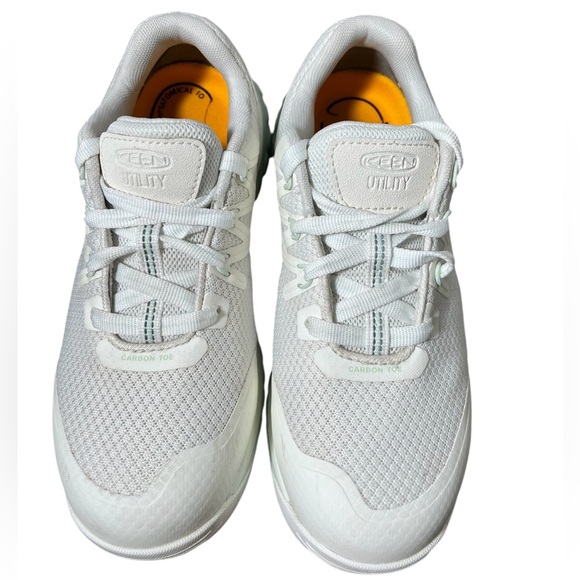 Keen women’s Utility Dillon Comp Toe work sneaker shoe slip resistant White 7W - Picture 2 of 10